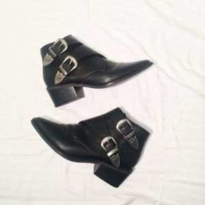 Urban Outfitters “Talia” Black Ankle Booties